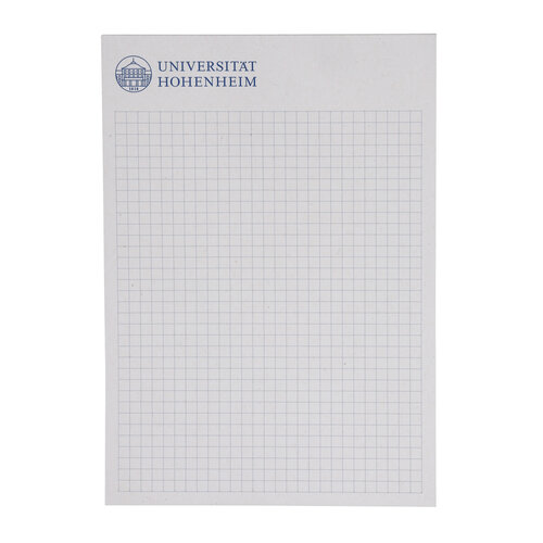 Schreibblock A5 der Uni Hohenheim