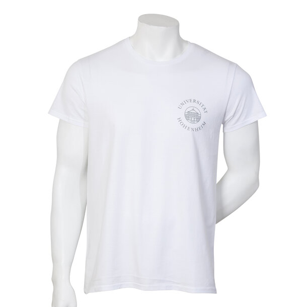 White t-shirt unisex from the University of Hohenheim