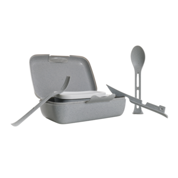 Lunchbox mit Besteck der Uni Hohenheim