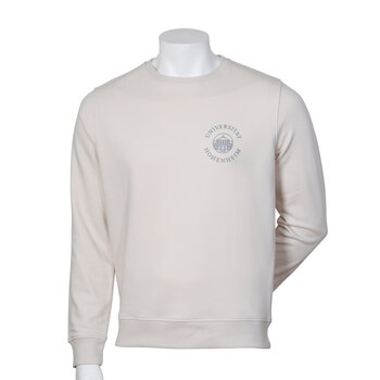 White sweatshirt with organic cotton