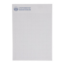 Writing pad A5 of the Uni Hohenheim