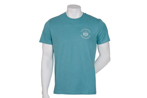 türkis farbiges T-Shirt Unisex der Uni Hohenheim